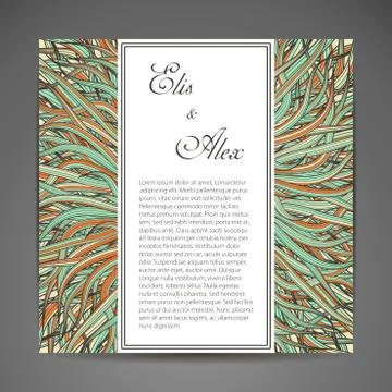 Card or invitation Stock Illustration