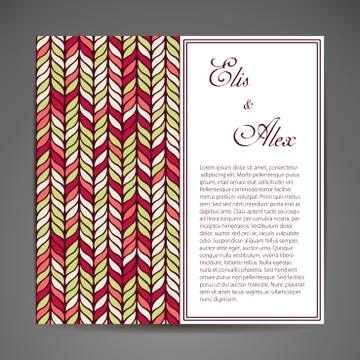 Card or invitation Stock Illustration