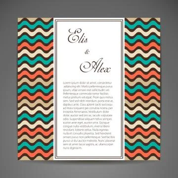 Card or invitation Stock Illustration