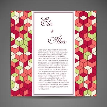 Card or invitation Stock Illustration