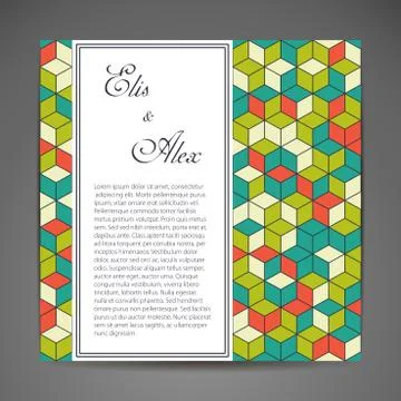 Card or invitation Stock Illustration