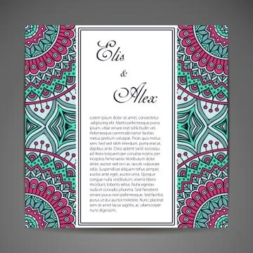 Card or invitation Stock Illustration