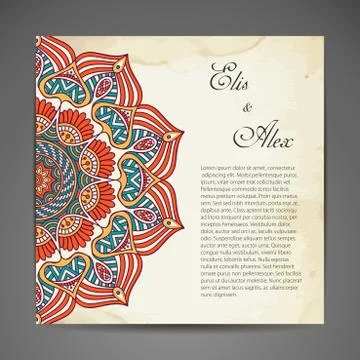 Card or invitation Stock Illustration