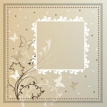 Card with pattern Stock Illustration