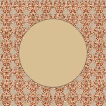 Card with a place for the text Illustrazione stock