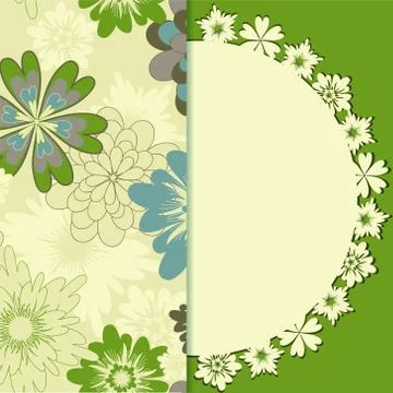 Card with a place for the text Stock Illustration