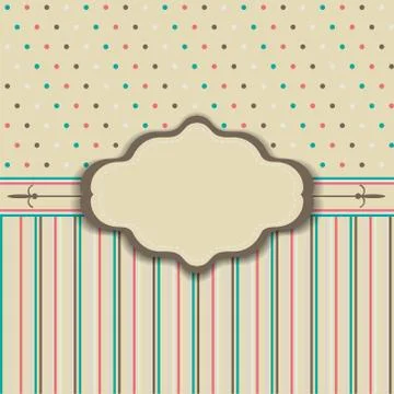 Card with a place for the text Illustrazione stock