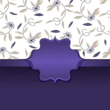 Card with a place for the text Stock Illustration