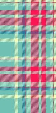 Card plaid fabric pattern, sixties vector tartan background. Pure check tex.. Stock Illustration