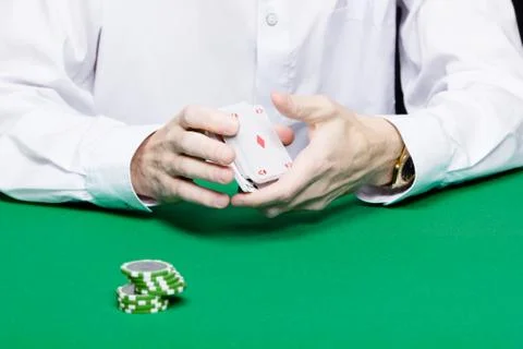 Card player Stock Photos