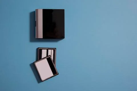 Card reader and two cards Stock Photos