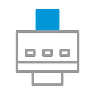 Card reader icon. Concept of payment processing, secure transactions, and f.. Illustrazione stock