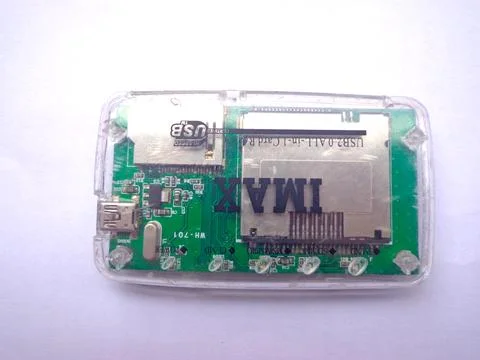 Card Reader for SDHC reading Stock Photos