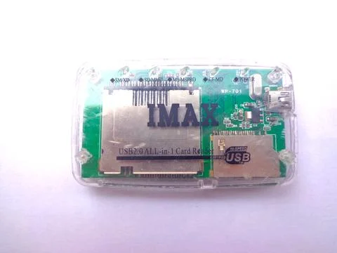 Card Reader for SDHC reading Stock Photos