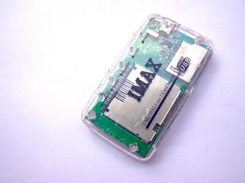 Card Reader for SDHC reading Stock Photos