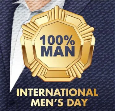 Card for real men Stock Illustration