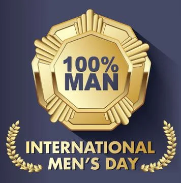 Card for real men Stock Illustration