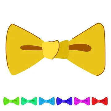 Card red bow vector cartoon graphic Stock Illustration