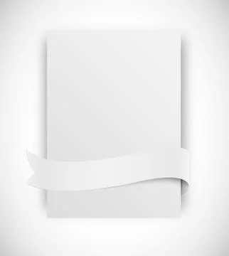 Card with ribbon Stock Illustration