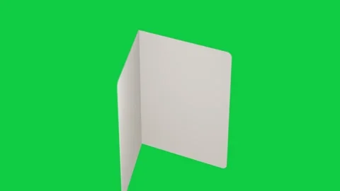 Card rotating, opening on play, showing gold text, blank inside for note on 動画素材 339724679