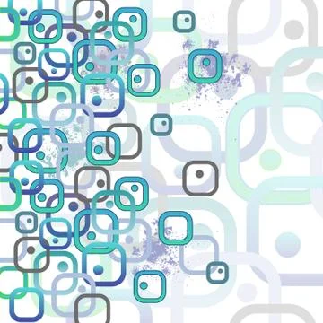 Card with rounded rectangles Stock Illustration