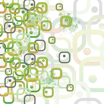 Card with rounded rectangles Stock Illustration