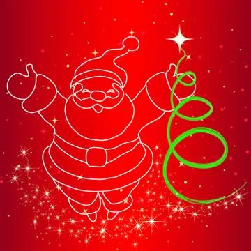 Card santa claus Stock Illustration