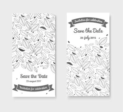 Card Save the Date Stock Illustration