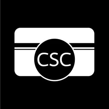 Card Security Code CSC icon illustration design イラスト素材
