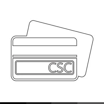 Card Security Code CSC icon illustration design 스톡 일러스트