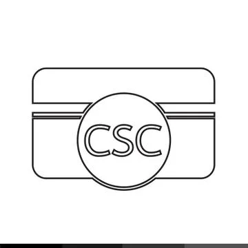 Card Security Code CSC icon illustration design Stock Illustration