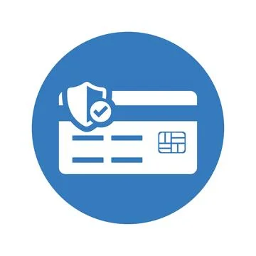 Card Security Icon, Secure Payment, Shield Stock Illustration
