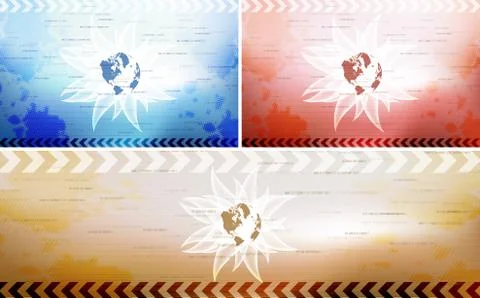 Card Set Stock Illustration