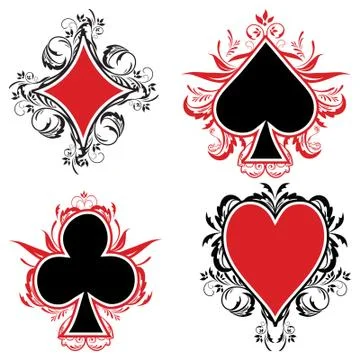 Card signs Stock Illustration
