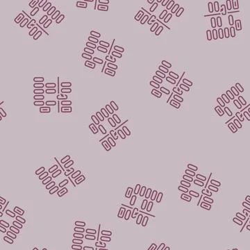 Card sorting ux ui design line seamless pattern Stock Illustration
