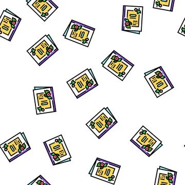 Card spring vector seamless pattern イラスト素材