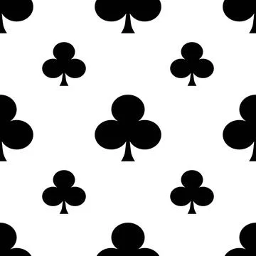 Card suit background Seamless pattern Poker suits Stock Illustration