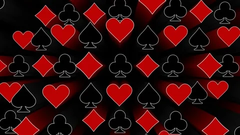 Card suit signs loop animation background Stock Footage 251231220