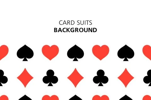 Card suits background Stock Illustration