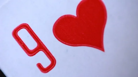 Card suits extreme closeup Vídeo Stock 93336772
