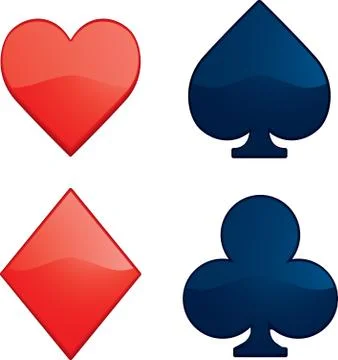 Card Suits Stock Illustration