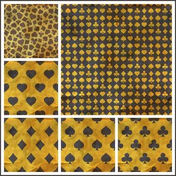 Card suits. Seamless pattern. Card suits. Seamless abstract background. Ab... Stock Photos