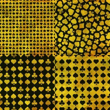 Card suits. Seamless pattern. Card suits. Seamless abstract background. Ab... 写真素材