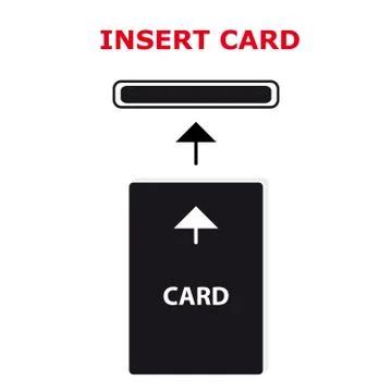 Card symbol on white background Stock Illustration
