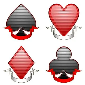 Card symbols Stock Illustration