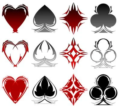 Card symbols Stock Illustration