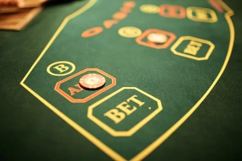 Card table in the casino Stock Photos