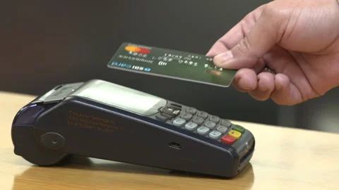 Card Tap Payment Stock Footage 152947312