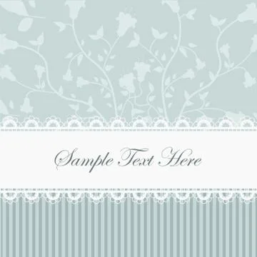 Card with template flowers Stock Illustration