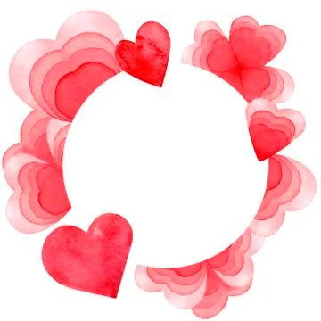 Card template with a hearts background Put the text , suitable for a Valentine's Stock Illustration